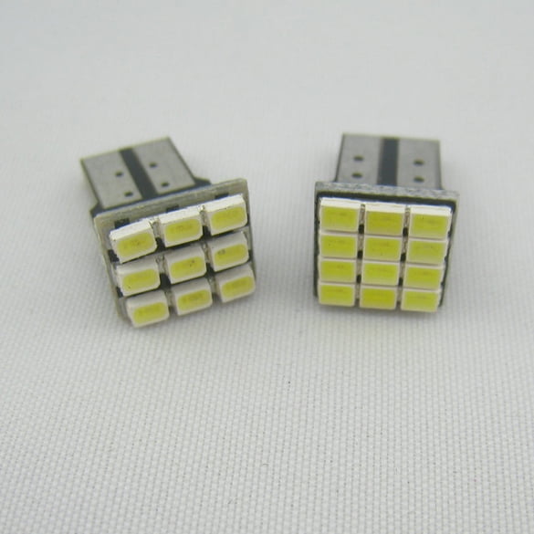 Lámpara 2 x T10 194 168 W5W 9-SMD Coche Luz LED blanca DC 12V de matrícula