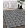 thumbnail image 3 of Ahgly Company Machine Washable Indoor Round Transitional Grey Gray Area Rugs, 5' Round, 3 of 7
