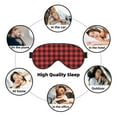 thumbnail image 7 of Xecao Buffalo Plaid Red Black for Soft Fluffy Sleeping Blindfold, Nap eye cover tailored for the utmost comfort for girls, women, kids, and adults., 7 of 7