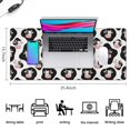 thumbnail image 5 of Long Mouse Pads for Desk,White Cow Black Spot Pattern (8) Desk Mats on Top Of Desks, Desk Mouse Pad Extra Large with 3mm Non-Slip Base and Stitched Edge for Gaming,Office,Work,Home 35.4"x15.7", 5 of 6
