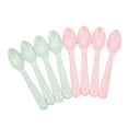 thumbnail image 1 of de vajilla de paja de simple. - Spoons_4 Rosa 4 Spoons_4 Rosa 4 Verde CUTICAT vajilla de paja de trigo, 1 of 6