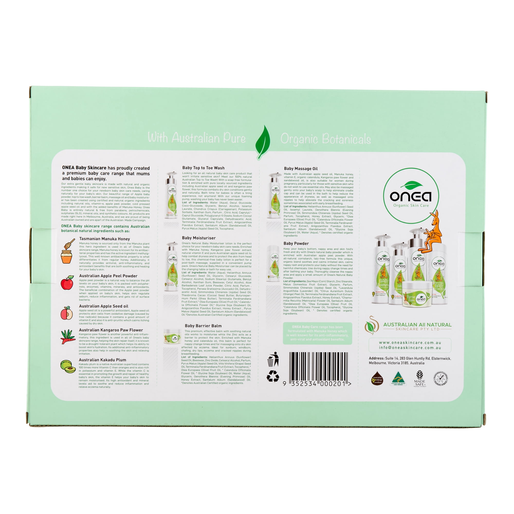 ONEA Baby Gift Pack, Baby Shower Gifts, 6 Pc