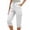 White, variant on Tqcoqu Capris Pants for Women, Stretch Lightweight Cargo Capris Summer Casual Trendy Cropped Trousers with Pockets,White,Women's S-XXL