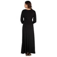 thumbnail image 5 of Maternity V Neck Bishop Sleeve Maxi Dress, 5 of 5