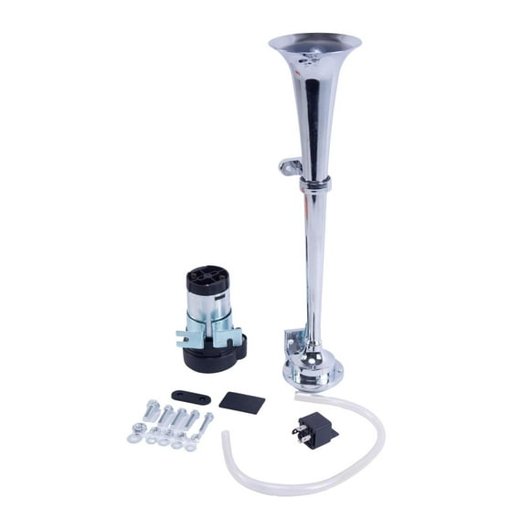 Corneta Metálica PARA Camión American World Compresor DE Aire 12V Plateado