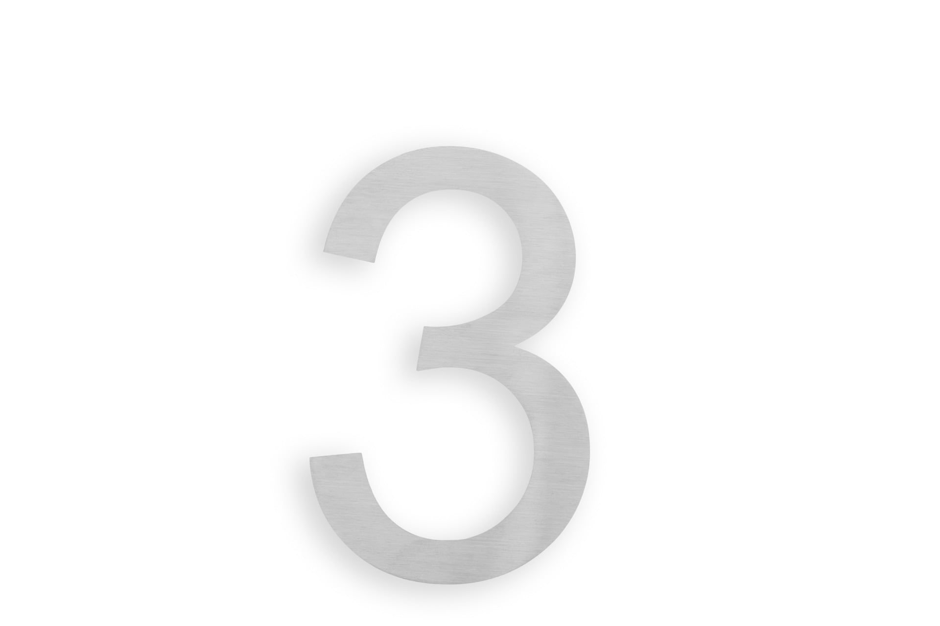 6 Inch Silver Stainless Steel Floating House Number