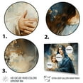thumbnail image 3 of Designart "Divine Family Portrait Mary in Heaven" Spiritual Framed Wall Art - Global Blue Christianism Living Room Framed Canvas Art, 3 of 6