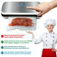 thumbnail image 2 of NutriChef PKVS18SL - Automatic Food Vacuum Sealer - Electric Air Sealing Preserver System (Silver), 2 of 9