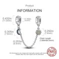 thumbnail image 4 of Charms Venta Caliente 925 Plata Esterlina Estrellas Y Luna Niños Y Niñas Cadenas De Seguridad Espaciador De Gel De Sílice Perlas Compatible Con Pandora Pulseras Originales DIY Joyería, 4 of 4