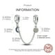 thumbnail image 4 of Charms Venta Caliente 925 Plata Esterlina Estrellas Y Luna Niños Y Niñas Cadenas De Seguridad Espaciador De Gel De Sílice Perlas Compatible Con Pandora Pulseras Originales DIY Joyería, 4 of 4