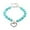 Sky Blue, variant on Rhinestones Dog Cat Collar Pearl Necklace Set, Adjustable Neck Strap Bling Full Diamond Cute Pearl Dog Collar for Small Girls Cats Puppy for Wedding Birthday Party