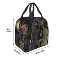 thumbnail image 5 of Lsque Scooby-Doo Print Insulated Lunch Bag with Thick Aluminum Foil Lunch Tote Bag with Front Pocket for Men and Women, Ideal for Work, School, Picnics, and Travel, 5 of 8