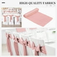 thumbnail image 2 of YMHPRIDE 50 PCS Satin Chair Sashes, Decorative Bow, Sage Green, 7 x 108 inch, 2 of 8