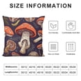 thumbnail image 5 of JEUXUS  Dark Mushroom Dream Forest Throw Pillow Case,Pillow Cover Square Decorative Cushion Covers for Sofa Couch Car Bed Home Outdoor Decoration, 5 of 5