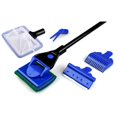 thumbnail image 5 of Newest Upgraded Aquarium Cleaner 5 In 1 Clean Set Fish Net Gravel Rake Algae Scraper Grass Fork Sponge Brush Glass Fish Tank Cleaner Tool Blue, 5 of 5