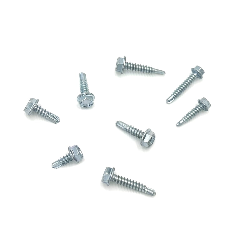 Hyper Tough Self Drilling Screw Set with Case, Zinc Plated Steel