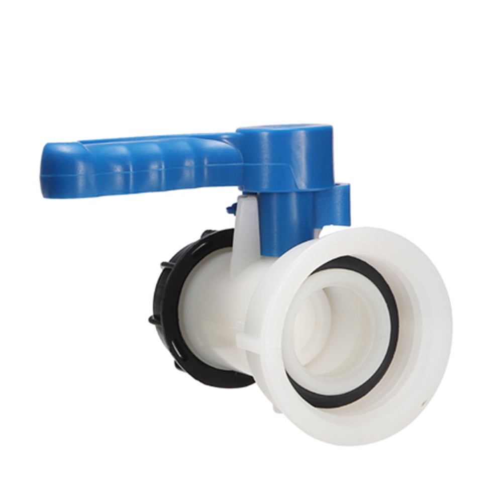 75mm Plastic IBC Tote Tank Butterfly Connection Valve Tap Water Drain Adapter 