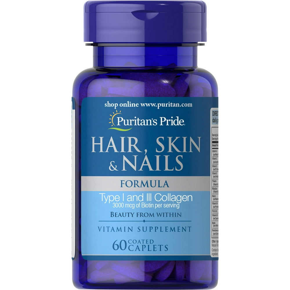 Puritan's Pride Hair, Skin & Nails Formula 60 Caplets