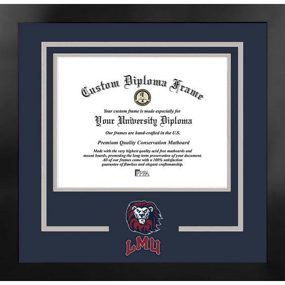 Loyola Marymount 11w x 8.5h Spirit Diploma Manhattan Black Frame with Bonus Campus Images Lithograph (value savings $59)