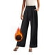 thumbnail image 2 of Gibobby Pantalones deportivos térmicos para mujer Pantalones deportivos con forro polar de algodón para mujer, pantalones deportivos informales con pierna recta(Negro,CH), 2 of 4