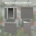 thumbnail image 3 of Outsunny Weather Resistant Steel Metal Outdoor Garden Storage Shed with Vents 6 x 4, Gray, 3 of 9