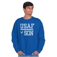 thumbnail image 4 of USAF Son United States Air Force Men's Crewneck Sweatshirt Brisco Brands S, 4 of 6
