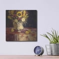 thumbnail image 4 of Luxe Metal Art 'Sunflowers And Wine' by Allayn Stevens, Metal Wall Art, 12"x12", 4 of 7