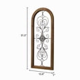 thumbnail image 3 of Sintosin Metal Wall Art 13x32 inch, Farmhouse Decor Handmade Wrought Iron & Vintage Distressed Wood Panel for Living Room, Bedroom, Kitchen Entryway, 3 of 8