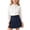 Navy, variant on Girls 2 Piece Skirt Set School Uniform Shirts Pleated Skirt Tween Girl Trendy Summer Outfit Kid Clothing Se Size 3T-15, Black
