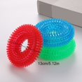 thumbnail image 2 of Pet Chew Toy Rubber Solid Color Squeaky Dog Teething Toy Dog Ring Toy for Puppy, 2 of 10