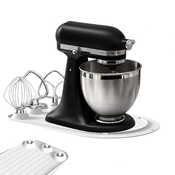 MQHOOB Non-Slip Mixer Sliding Mat for 4.5-5 Quart Tilt-Head Stand Mixer, Silicone Kitchen Mixer Accessory Pad