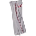 thumbnail image 2 of Girls' Belt Loop Fastpitch Pants - S / Grey/ Red, 2 of 3