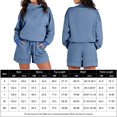 thumbnail image 2 of Sudadera Conjunto de 2 piezas a juego Traje de jogger de color sólido informal de moda para mujer Kuymtek Azul T S para Mujer, 2 of 8