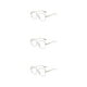 thumbnail image 4 of Jumpingount Gafas cómodas y duraderas para largas horas de en la computadora, gafas antiluz azul, gafas para mujer, montura dorada Type1 NO1, 4 of 6