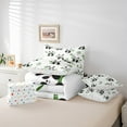 thumbnail image 6 of jejeloiu Cute Panda 7-Piece Bedding Comforter Set,Zoo Animal King Bedding Sets,White Black Green Bed Sheets For Boys Girls,Ultra Soft Home Decor Reversible, 6 of 8