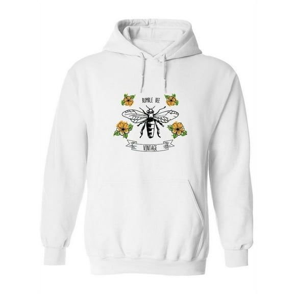 Vintage Bumble Bee Hoodie Women -SPIdeals Designs, Female x-Large