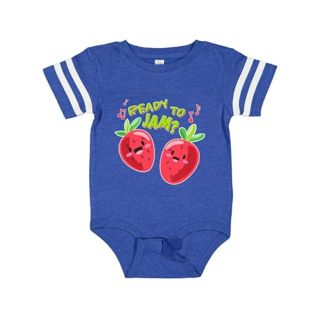 

Inktastic Ready to Jam- Fun Strawberries Boys or Girls Baby Bodysuit