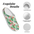 thumbnail image 5 of Fotbe Flamingo And Monstera Pattern Women's Fuzzy Curly Fur Memory Foam Loafer Slippers Indoor Outdoor Slippers Winter Home Shoes-46/47, 5 of 7