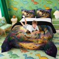 thumbnail image 3 of Erosebridal Howling T-Rex Queen Comforter Set for Kids Boys, Animal Dinosaur Bedding Comforter Set, 3 of 6