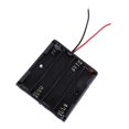 thumbnail image 2 of Plastic Battery Storage Case Box Holder For 4-AAA Battery With Wire Leads, 2 of 5