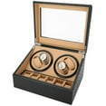 thumbnail image 6 of 4+6 Luxurious Automatic Rotation Watch Display Storage Box PU Leather Watch Winder Display with 10 Removable Pillows for Men/Women Gift, 6 of 7