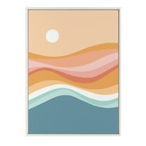Kate and Laurel Ocean Framed Painting, 28 in x 38 in