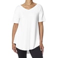 thumbnail image 1 of No nonsense Women's Ultimate Legging Tee Shirt Short Sleeve White L, 1 of 3