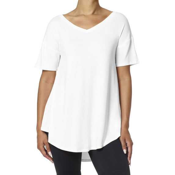 No nonsense Women's Ultimate Legging Tee Shirt Short Sleeve White L
