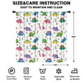 thumbnail image 2 of Blackout Kids Curtains,White Cartoon Dinosaurs Flowers Pattern Childrens Insulated Curtains Set Of 2,Bedroom Essentials,Toddler Room Decor 42"x84", 2 of 5