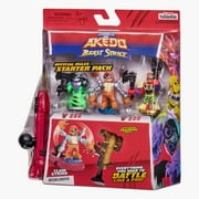 Akedo Beast Claw Strike Starter Pack 3 Mini Battling Warriors with Exclusive Controller, Ages 6+