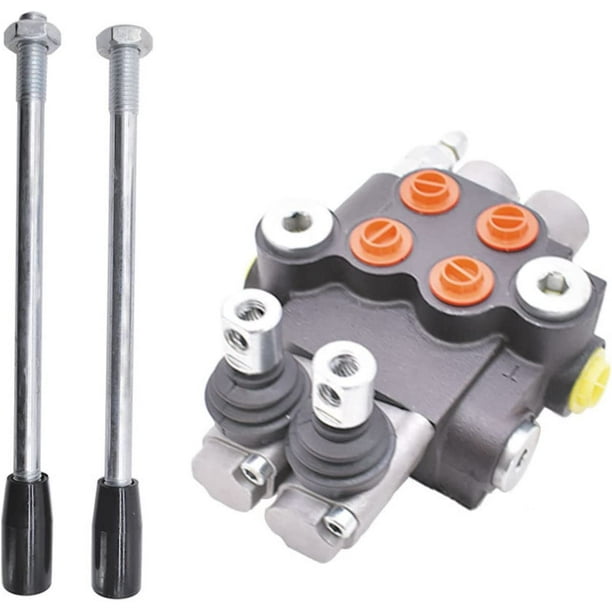 Hydraulic Control Valve, 3 Spool 21 GPM 3625 PSI SAE Ports, Double