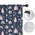 thumbnail image 4 of Blackout Kids Curtains,Navy Princess Castle Pattern Childrens Insulated Curtains Set Of 2,Bedroom Essentials,Toddler Room Decor 42"x54", 4 of 5