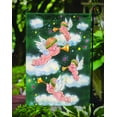 thumbnail image 3 of Carolines Treasures AAH7253GF Angels on Green Flag Garden Size, 3 of 3