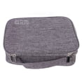 thumbnail image 3 of Toiletry Bag, Huge Zipper Waterproof Cation Multi Functional Gray Cosmetic Storage Bag Portable  For Eyeshadow For Travelling, 3 of 8